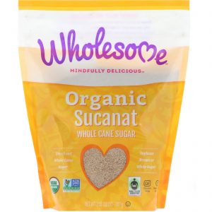 Wholesome , Organic Sucanat, Açúcar de Cana Integral, 907 g (2 lb)