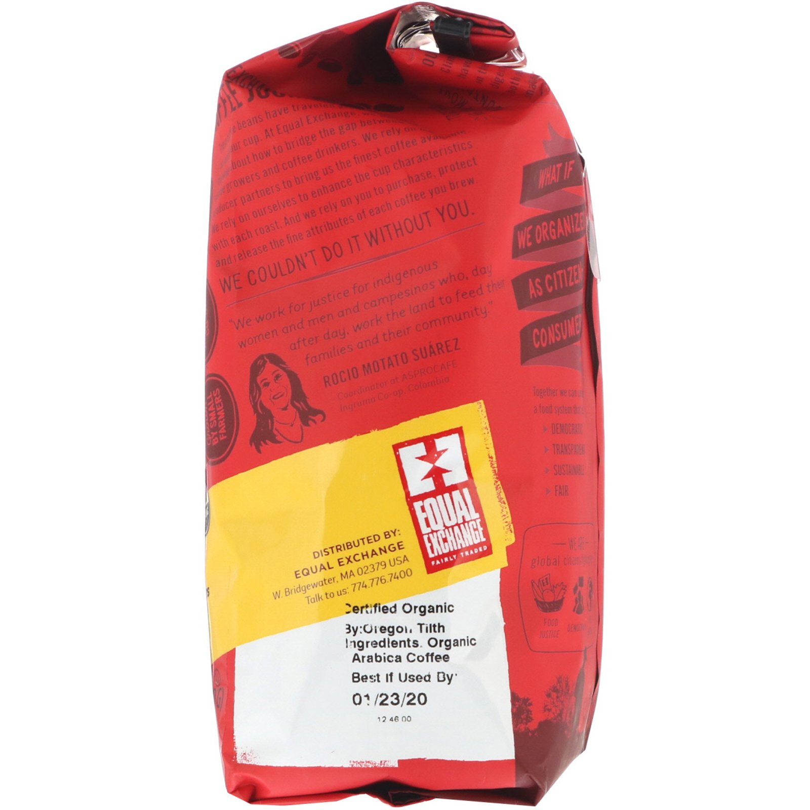 Equal Exchange, Organic Whole Bean Coffee, Love Buzz, 12 oz (340 g) - Imagem 2