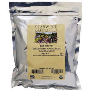 Starwest Botanicals, Pó de Semente Coentro Orgânico, 1 lb (453,6 g)