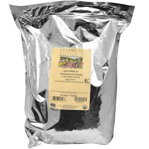 Starwest Botanicals, Erva-limão Orgânica C/S, 1 lb (453,6 g)