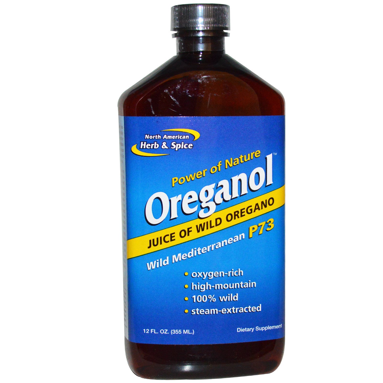 North American Herb & Spice, Oreganol, P73 Mediterrâneo Selvagem, 12 fl oz (355 ml)