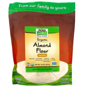 Now Foods, Real Foods, Farinha de Amêndoas Orgânicas, Superfina, 454 g (16 oz)