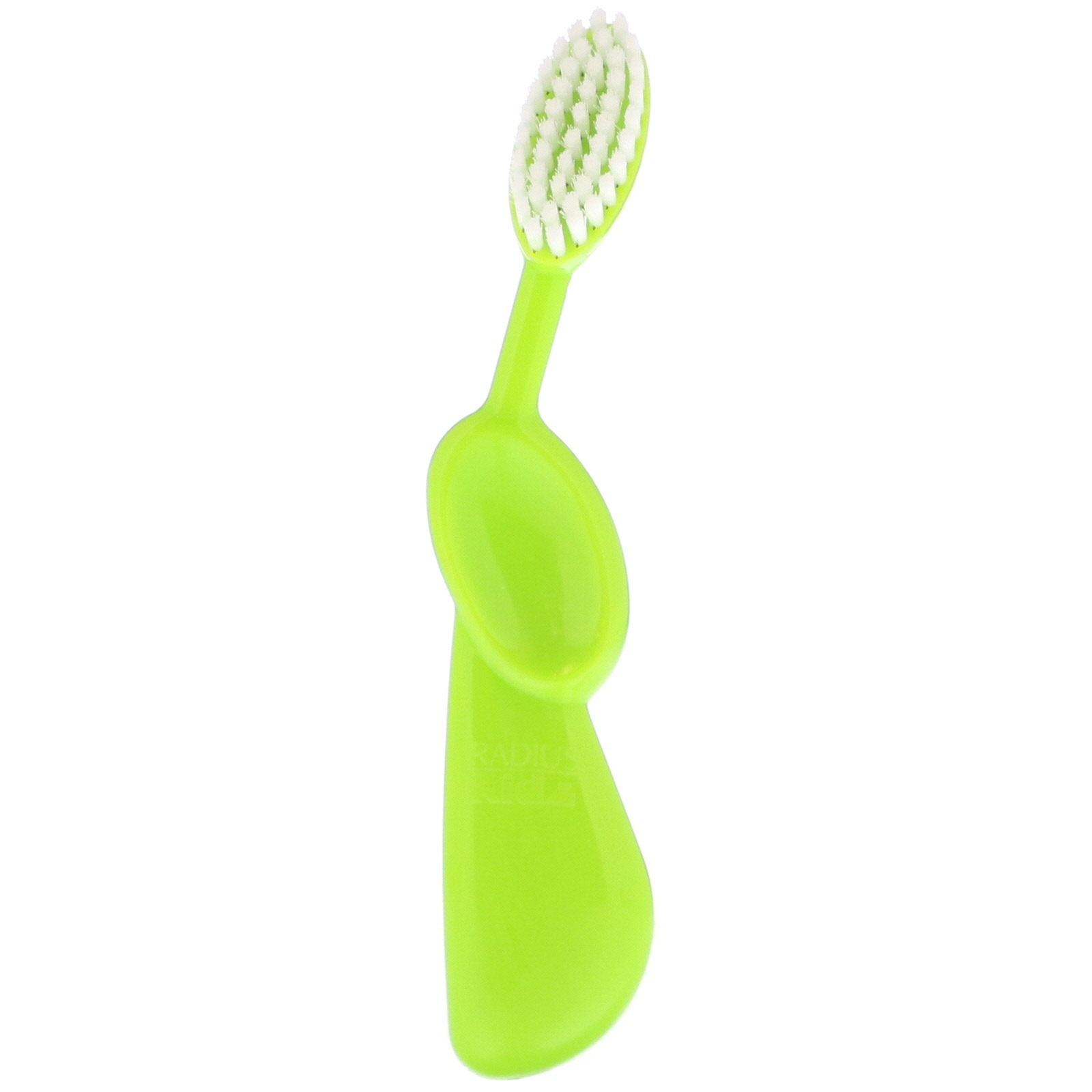 RADIUS, Escova Infantil, 6 Anos +, Extramacia, Destra, Verde Limão, 1 Escova de Dentes