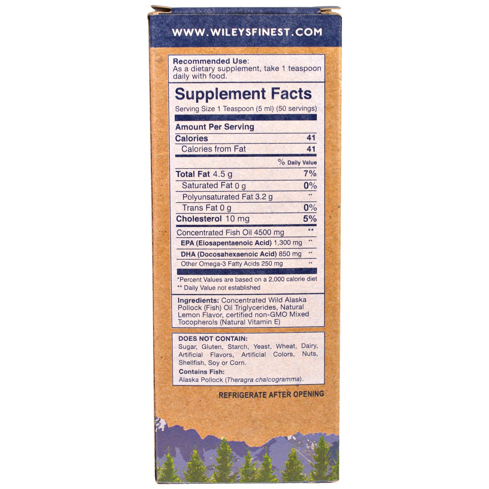 Wiley's Finest, Óleo de Peixe Selvagem do Alasca, Peak Omega-3 Liquid, Sabor Natural de Limão, 2150 mg, 250 ml (8,45 fl oz) - Imagem 2
