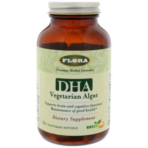 Flora, Alga Vegetarina DHA, 60 Cápsulas Gelatinosas Vegetarianas