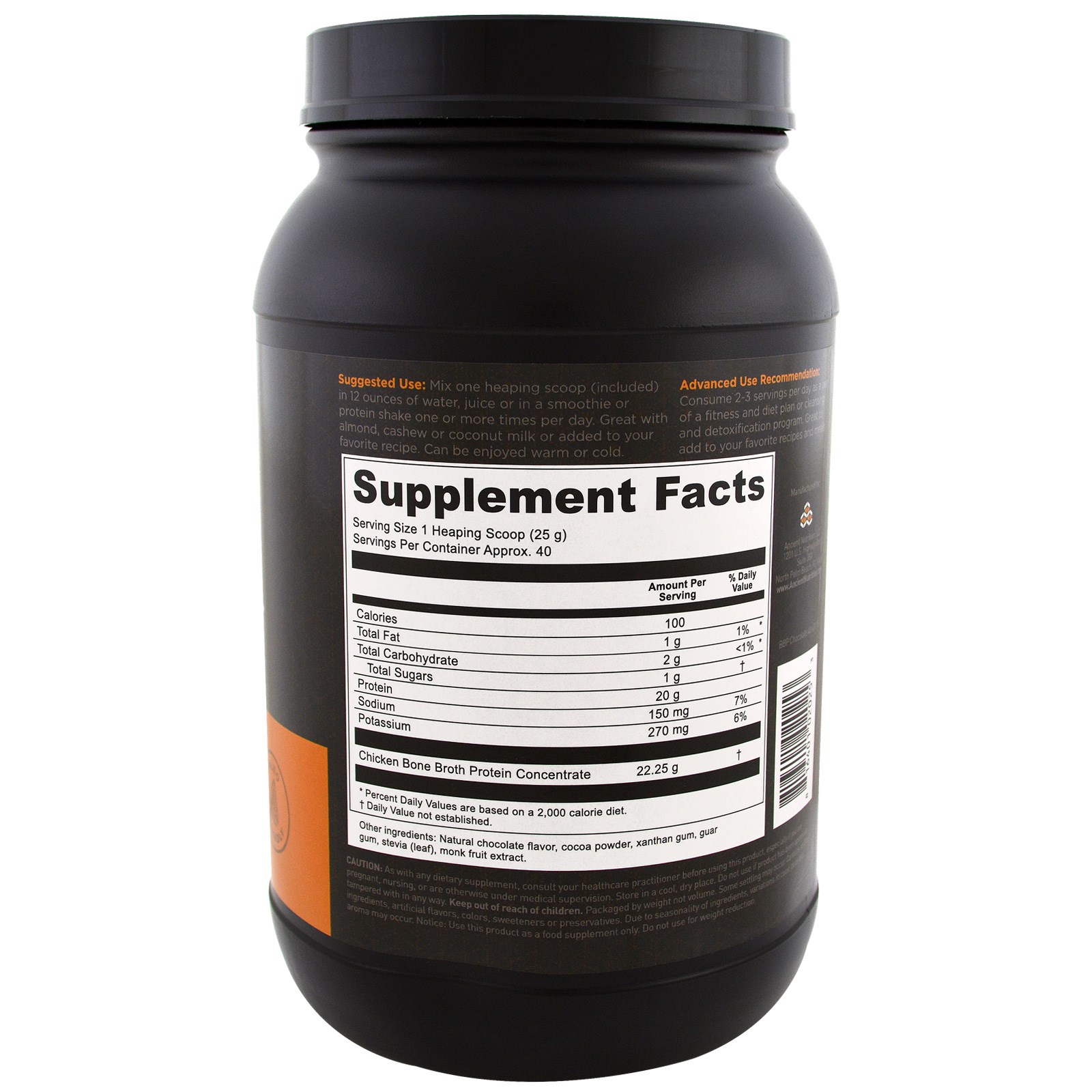 Dr. Axe / Ancient Nutrition, Proteína de Caldo de Ossos, Chocolate, 1008 g (2,22 lbs) - Imagem 2
