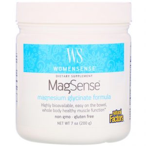 Natural Factors, WomenSense, MagSense, Magnesium Glycinate Formula, 7 oz (200 g)
