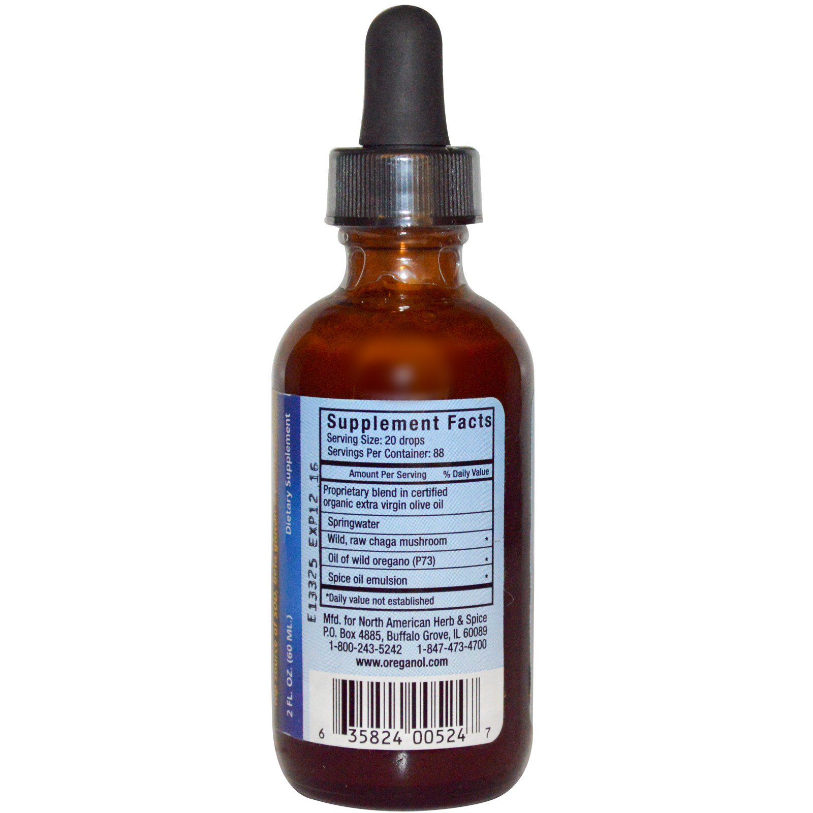 North American Herb & Spice, Chag-O-Power, Wild, Raw Chaga Emulsion, 2 fl oz (60 ml) - Imagem 2