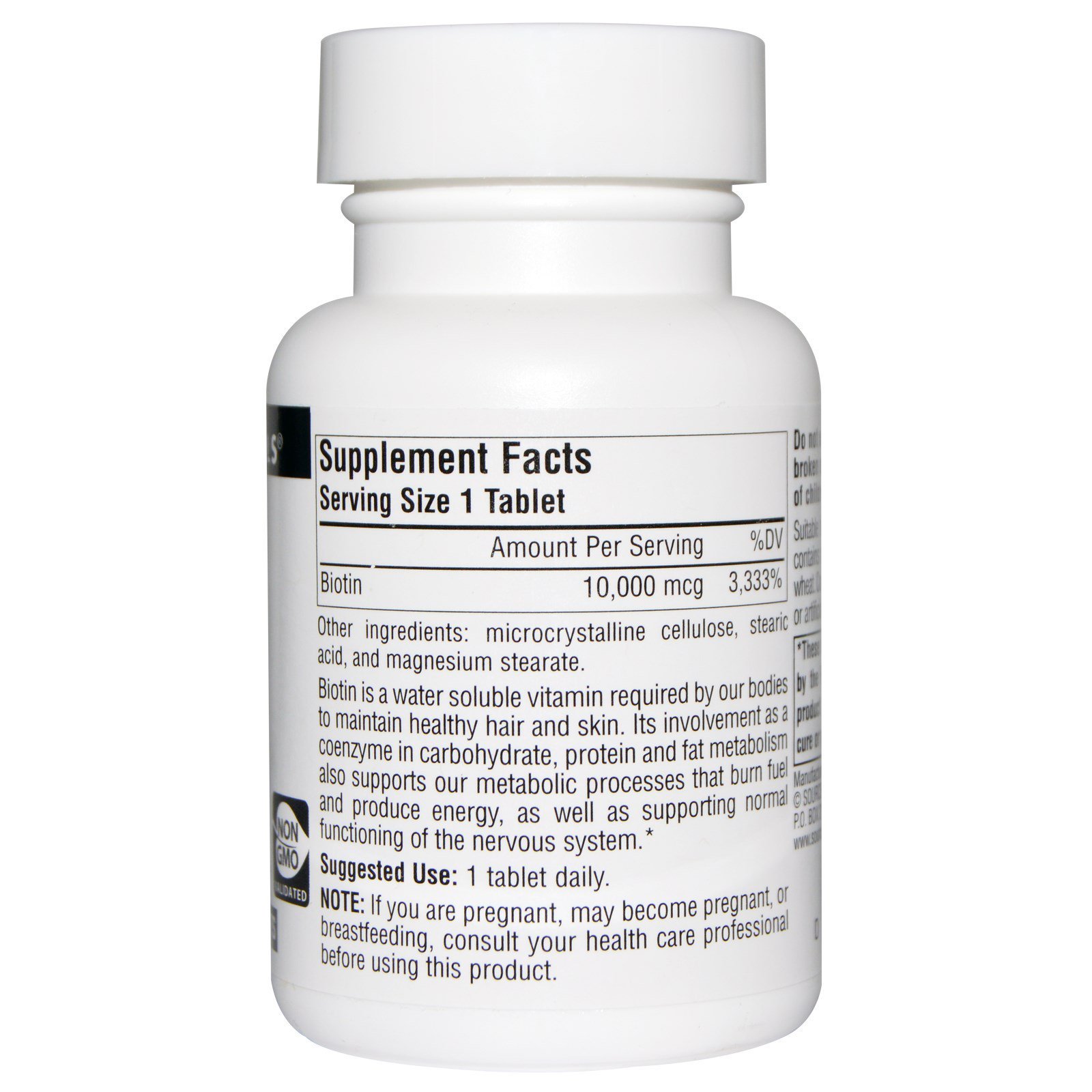 Source Naturals, Biotina, 10,000 mcg, 120 Comprimidos - Imagem 2
