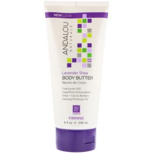 Andalou Naturals, Manteiga para o Corpo, Firmadora, Lavanda e Karité, 236 ml (8 fl oz)