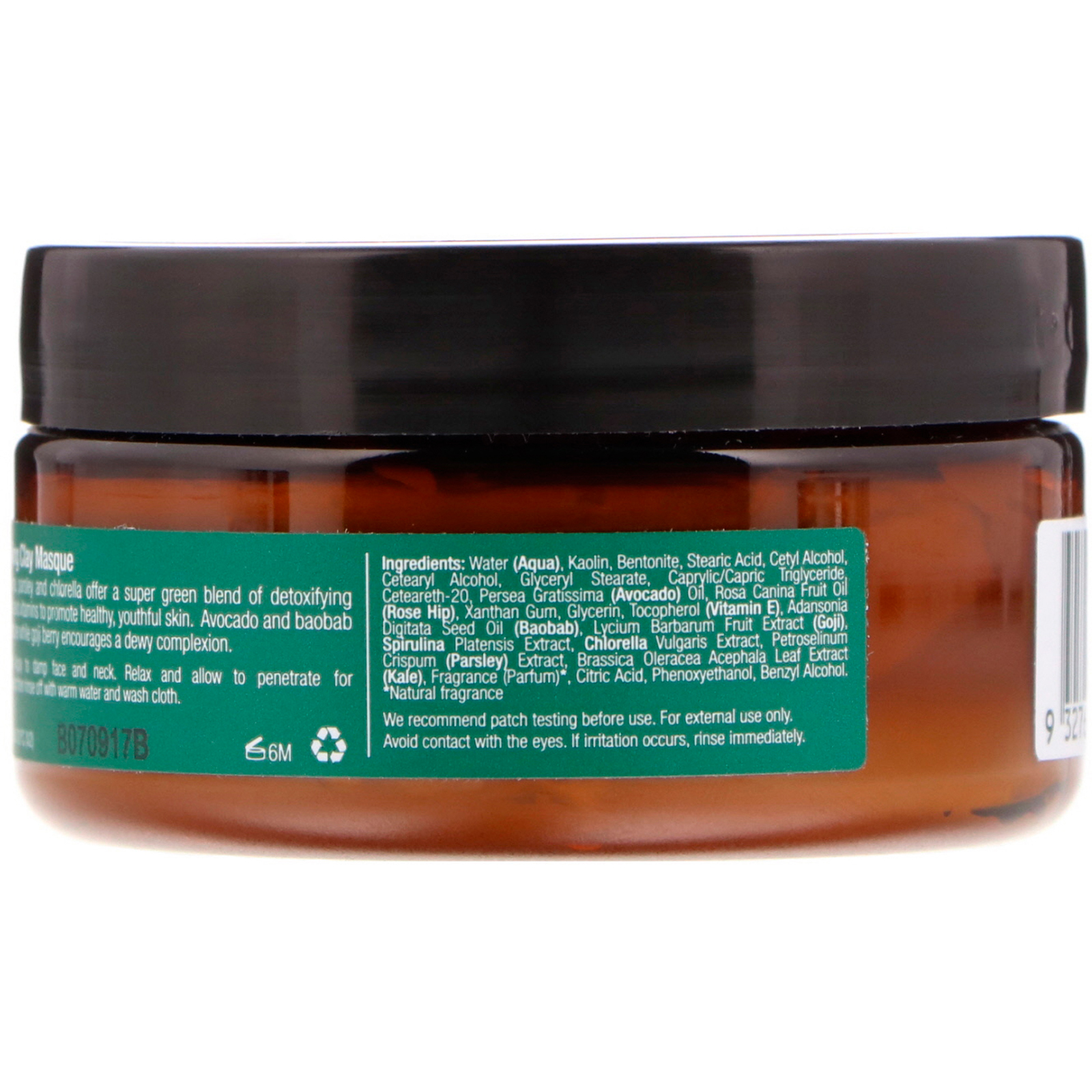 Sukin, Supervegetais, Máscara Detox de Argila, 3,38 fl oz (100 ml) - Imagem 2