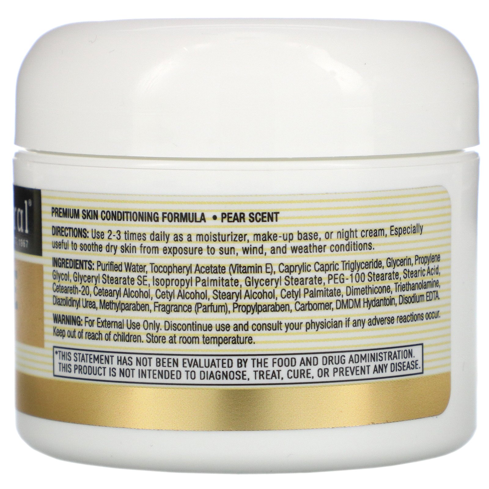 Mason Natural, Vitamin E Skin Cream, Pear Scent, 2 oz (57 g) - Imagem 2