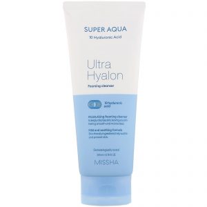 Missha, Limpador Espumante Ultra Hyalon Super Aqua, 6,76 fl oz (200 ml)