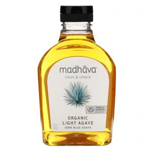 Madhava Natural Sweeteners, Orgânico, Luz Dourada, Agave Azul, Adoçante de Baixo Teor Glicêmico, 23.5 oz (667 g)
