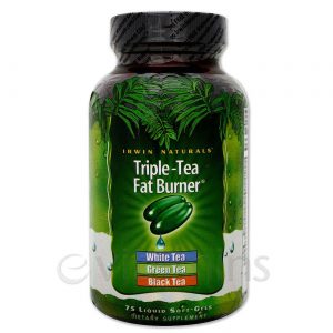 Irwin Naturals, Fat Burner® - Triplo-Chá para queima de gordura - 75 Cápsulas em gel