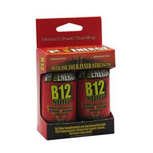 1st Step for Energy, Shot B 12, Sabor Cereja - 2 Garrafas de 60 ml (2 fl oz)