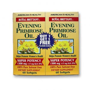 American Health, Real Brittany™ Óleo de Prímula 1.300 mg - 60 Cápsulas + 60 Grátis