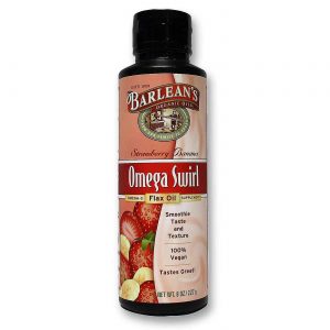 Barlean's Organic Oils, Óleo de Linhaça Omega Swirl - Sabor Morango e Banana - 8 fl oz (227g)