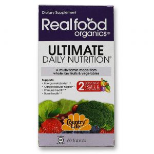 Country Life Real Food Organics, Nutrição Diária Final - 60 Comprimidos