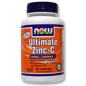 Now Foods, Zinco-C Final - 50 Pastilhas