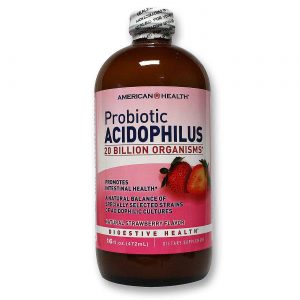 American Health, Cultura Acidófila - Sabor Morango - 16 oz (472mL)