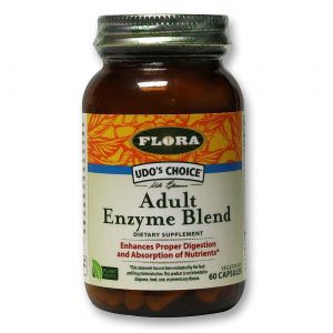 Flora, Mistura de Enzimas para Adultos - 60 Cápsulas Vegetarianas