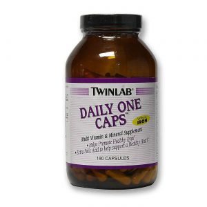 Twinlab, Daily One Multivitamínico sem Ferro - 180 Cápsulas