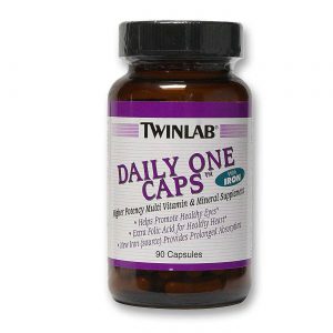 Twinlab, Daily One Caps™ Multivitaminas e Minerais com Ferro - 90 Cápsulas