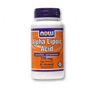 Now Foods, Ácido Alfa Lipóico 250 mg Alta Potência - 60 Cápsulas Vegetarianas