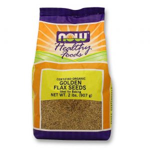 Now Foods, Sementes de Linho Douradas Orgânicas - 2 lbs (907g)
