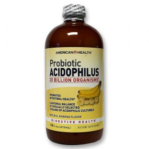 American Health, Probiótico Acidophilus - Sabor Natural de Banana - 472mL (16 fl oz)