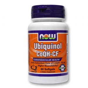 Now Foods, Ubiquinol CoQH-CF - 60 Cápsulas em Gel