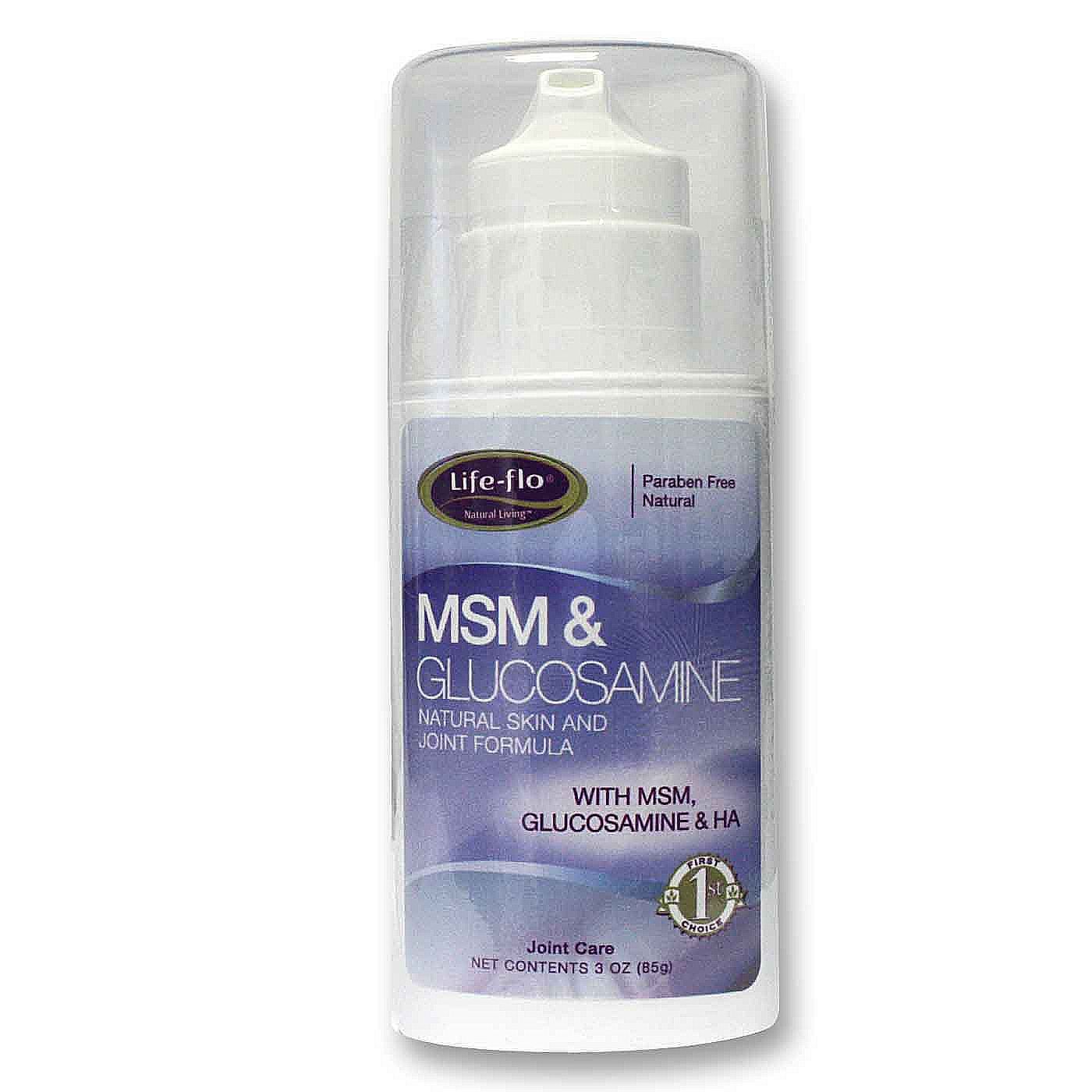 Life-Flo, MSM e Glucosamina - 85 g (3 oz)
