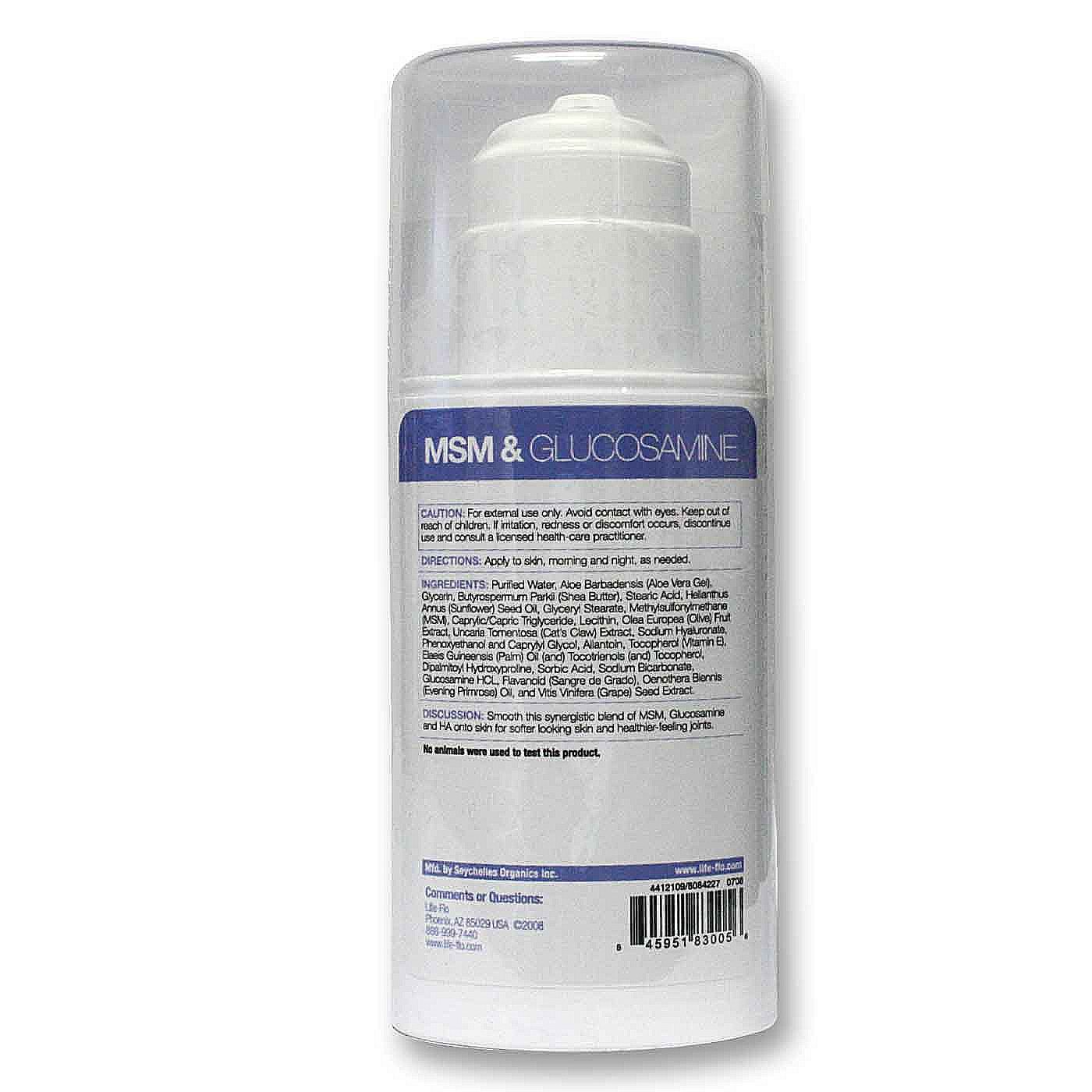 Life-Flo, MSM e Glucosamina - 85 g (3 oz) - Imagem 2