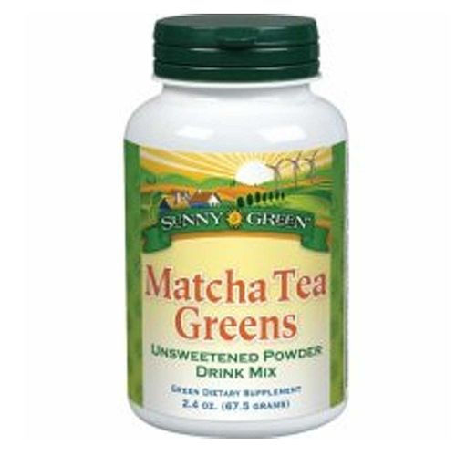 Sunny Green Matcha chá Greens Natural 2,4 onças