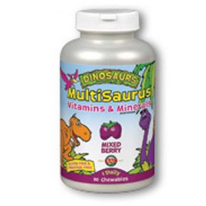 Kal, Multivitamínico MultiSaurus®, Tutti-Fruti - 90 Pastilhas Mastigáveis