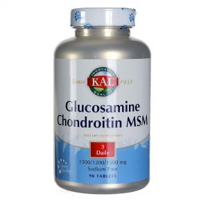 Kal, Glucosamina, Condroitina e MSM - 90 Tabletes