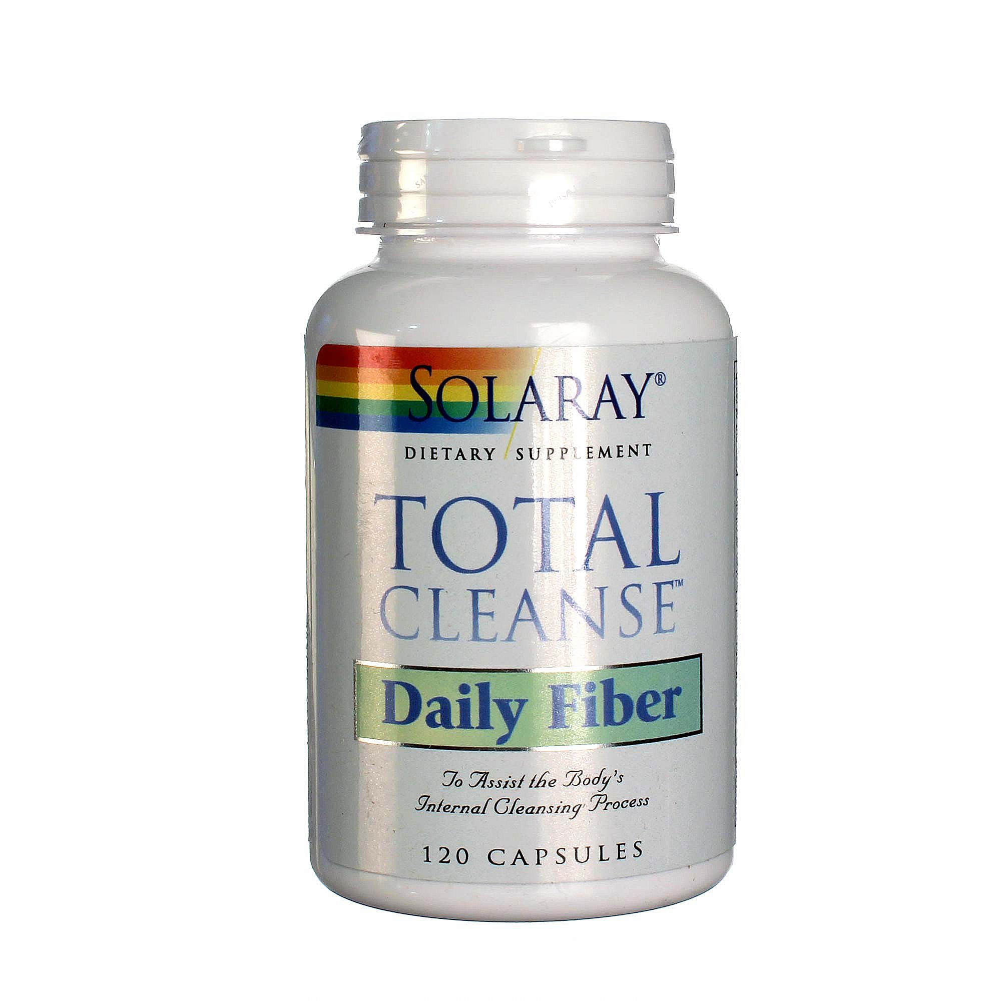 Solaray, Total Cleanse™ Fibra Diária - 120 Cápsulas