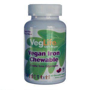 VegLife Vegano Ferro mastigáveis 60 Chewables