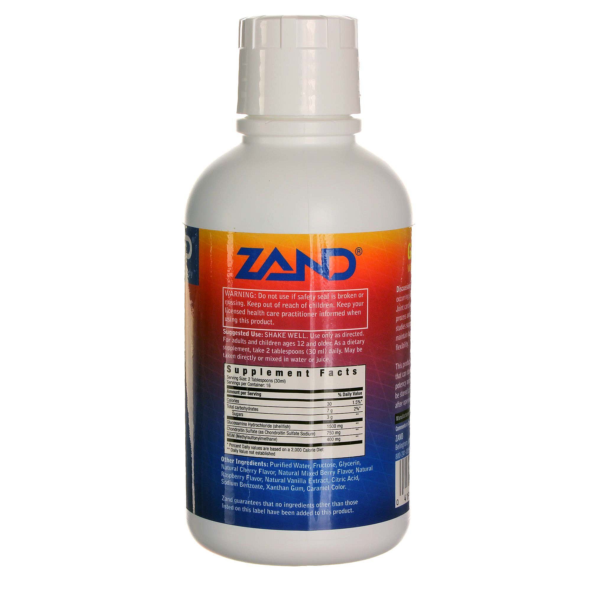 Zand Glucosamina líquido misturado Berry 16 fl oz - Imagem 2