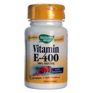 Nature's Way, Vitamina E 400 - 60 Cápsulas