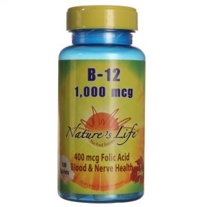 Nature's Life B-12 1000 mcg 100 Tabletes
