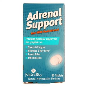 Natra-Bio, Suporte Adrenal, Sem Sabor - 60 Tabletes