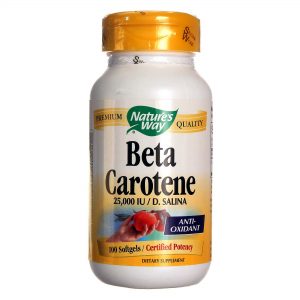 Nature's Way, Beta Caroteno - 100 Cápsulas
