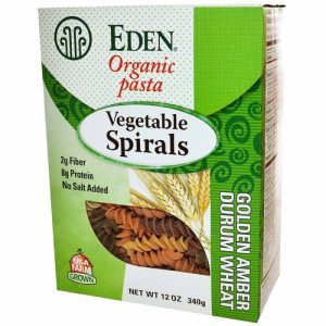 Eden Foods, Pasta de Espirais Vegetais Orgânicos - 12 oz (340g)