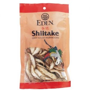 Eden Foods, Cogumelos Seco Shiitake em Fatias - 25 gr