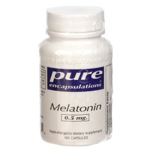 Pure EnCápsulasulations Melatonina 0,5 mg 180 Cápsulas Vegetarianas