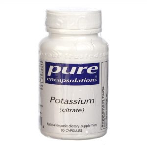 Pure Encapsulations, Citrato de Potássio - 90 Cápsulas
