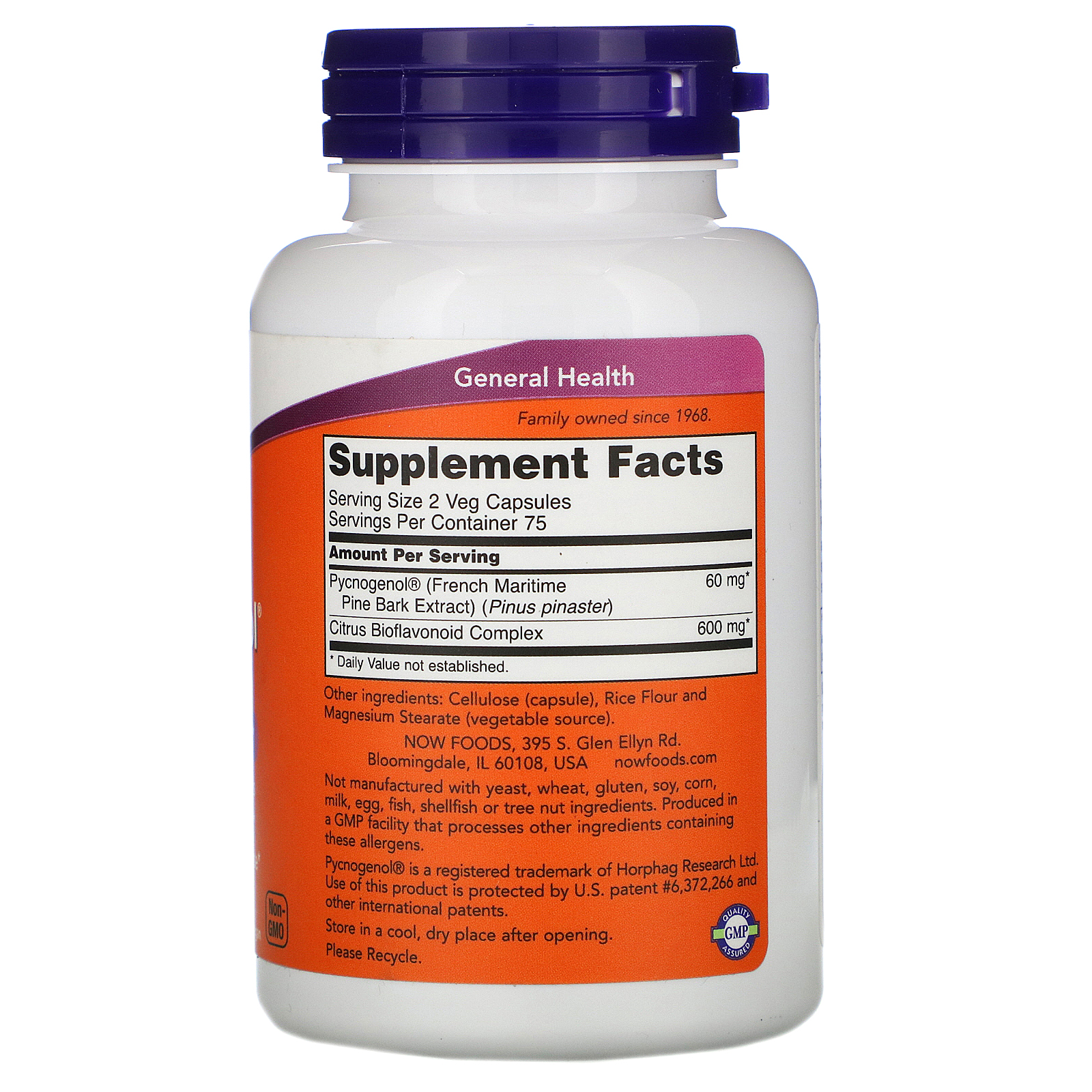 Now Foods, Pycnogenol, 30 mg, 150 Cápsulas Vegetais - Imagem 2
