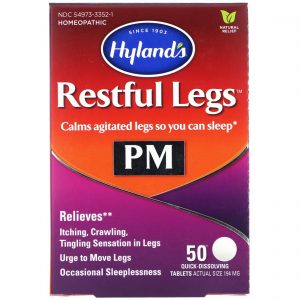 Hyland's, Restful Legs Noite, 50 Comprimidos de Dissolução Rápida